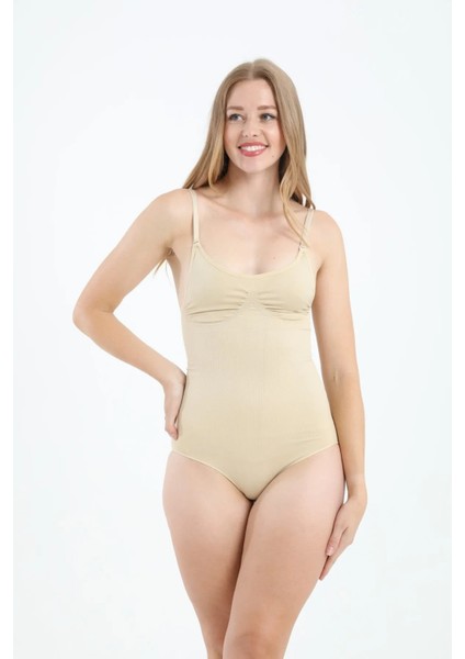 Askılı - Doğum Sonrası - Toparlayıcı - Iki Beden Inceltici Sıkılaştırıcı Çıtçıtlı Body Zıbın Korse Seamless Bodyshapewear indirimleri