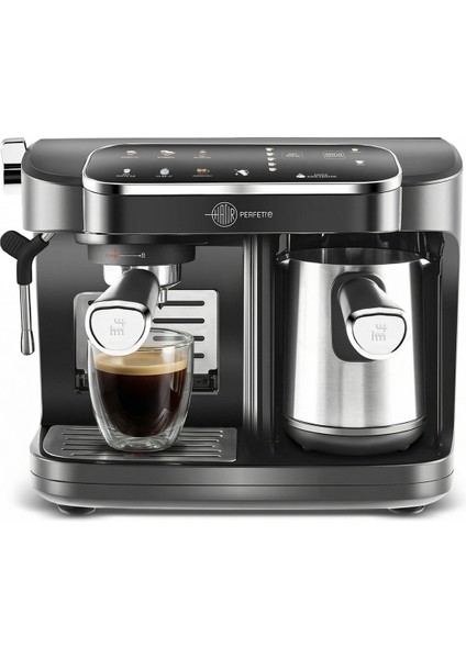 Hatır Perfetto Dijital ve Dokunmatik Ekranlı Espresso ve Türk Kahve Makinesi
