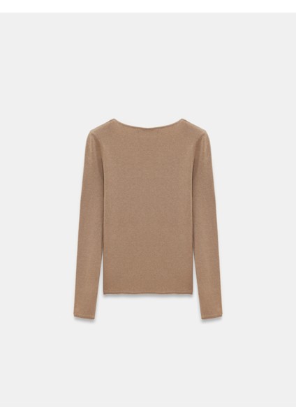 10842 V Yaka Kaşmir Karışımlı Kazak-K.vizon M.