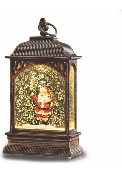 34626 Çam Ağacı ve Çocuk LED - Kardan Adam Kar Küresi