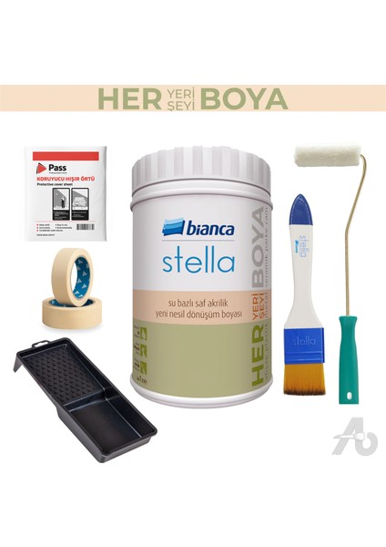 Bianca Stella Dolap & Mobilya Boyama Seti 6 Parça