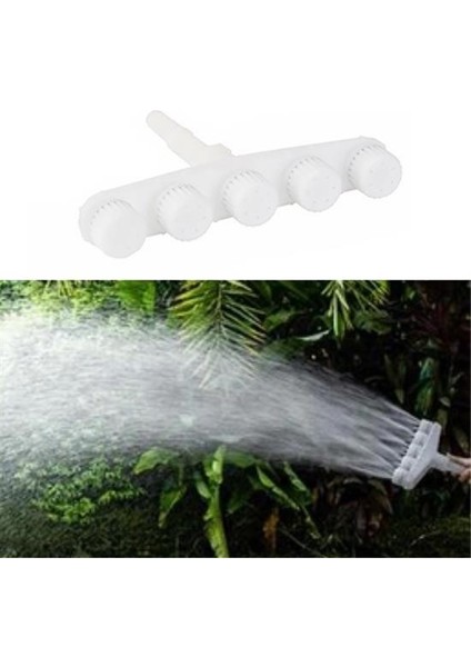 Buffer® 5 Kafalı Peyzaj Bahçe Tarla Çim Sulama Başlığı Yüksek Basınçlı Su Püskürtücü Hortum Aparatı