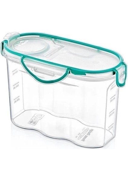 Kilitli Kapaklı Contalı Hava,su Sıvı Geçirmez 1,2 Litre Erzak Saklama KABI-SA580 indirimleri