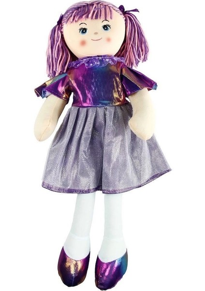 AY950C Parlak Elbiseli Bez Bebek 50 cm - 1 Adet Stokta Olan Gönderilir fırsatları