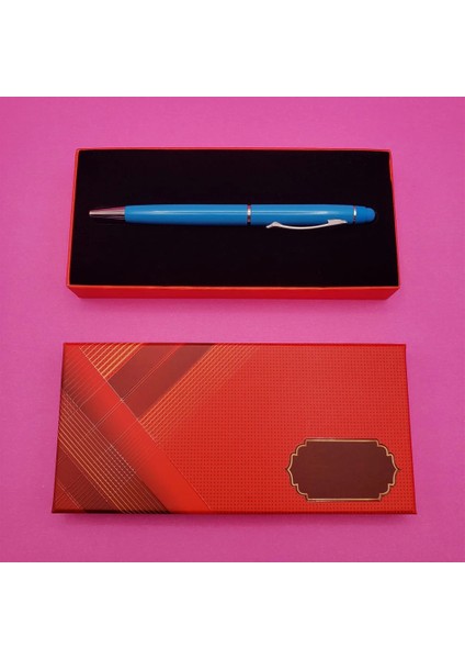 Kutulu Metal Turkuaz Kalem