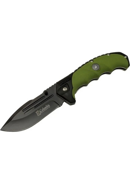 Eco Lounge Columbia FST4008-B Oluklu Siyah Kamp Çakı 22 cm - Otomatik