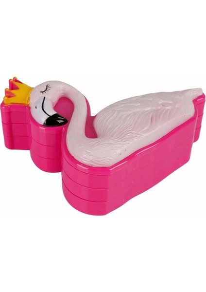 Flamingo Şekilli 3 Katlı Makyaj Güzellik Seti fiyatları
