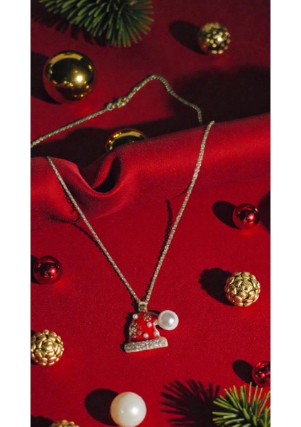 Yeni Yıl Temalı Hediye Seti (Yeni Yıl Kolye, Metal Kutulu Mum, Şans Bilekliği) modelleri