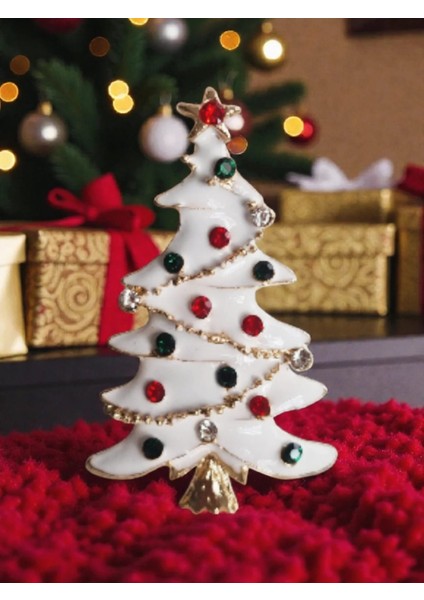 Yeni Yıl Temalı Hediye Seti (Yeni Yıl Kolye,metal Kutulu Mum,şans Bilekliği)