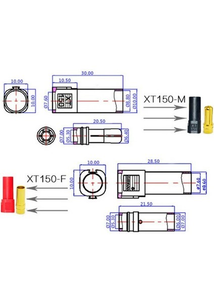 XT150 Lipo Pil Konnektör Takımı fırsatları