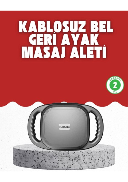 Fonksiyonlu Şarjlı Masaj Aleti 6 Başlık 2000 Mah Ergonomik Gövde