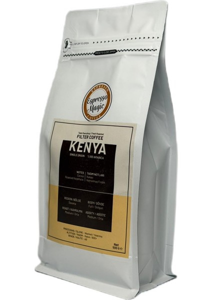 Taze Öğütülmüş Kenya Filtre Kahve 500 gr fiyatları