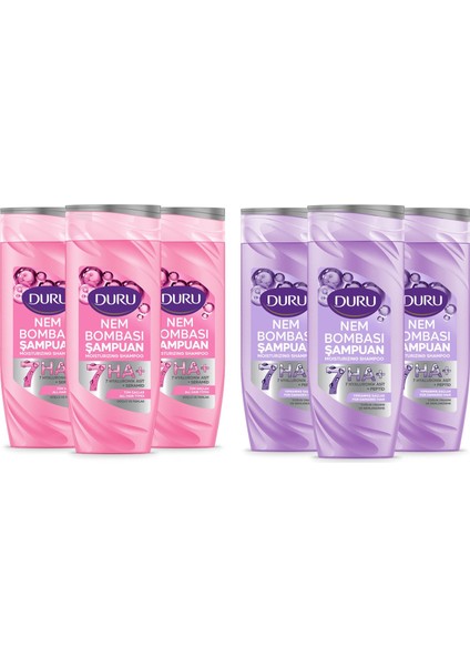 Nem Bombası Şampuan Yıpranmış Saçlar ve Tüm Saçlar Için 400 ml 6 Lı Set