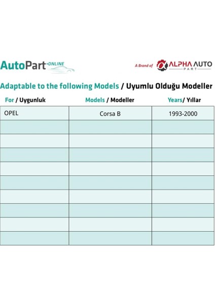 Opel Corsa B Için Far Tutucu Kılavuz Burç Klips - 10 Adet indirimleri
