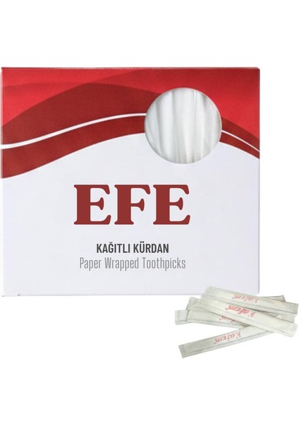 Kağıtlı Kürdan 250’LI – Hijyenik Tek Kullanımlık Paketli Kürdan