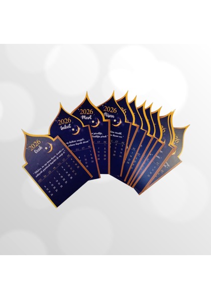 2026 Gece Hilal Cami Takvimi Ahşap Ayaklı Gece Hilal Cami Temalı Özel Tasarım Takvim fiyatları