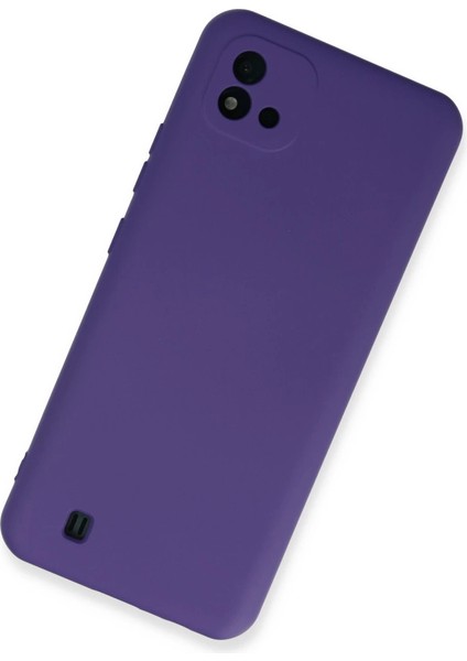 Realme C11 2021 Kılıf Nano Içi Kadife Silikon - Mor fiyatları