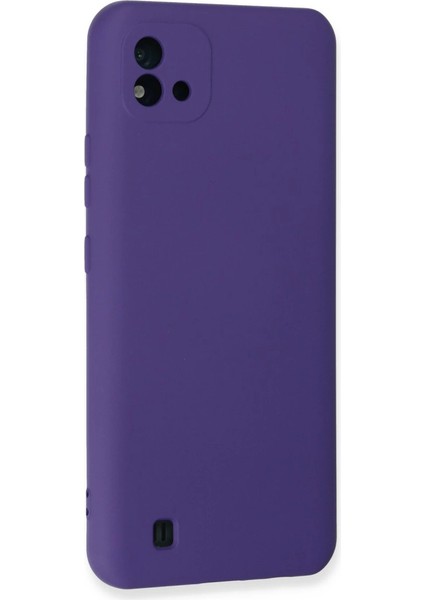 Realme C11 2021 Kılıf Nano Içi Kadife Silikon - Mor modelleri