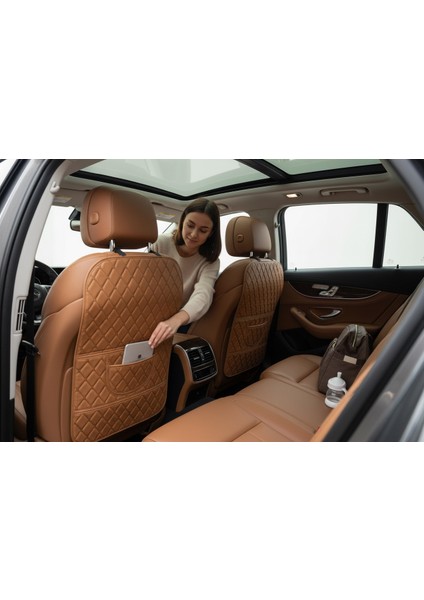 Araç Koltuk Arkası Ototurco Deri Organizer-Taba Renk fiyatları