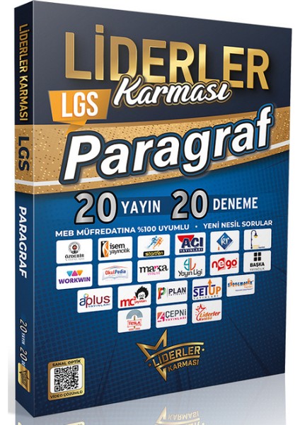 2026 Lgs Paragraf 20 Yayın 20 Deneme + 1 Lgs Deneme Hediyeli fiyatları