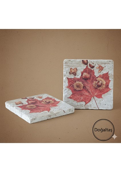 Doğal Traverten 2’li Set – El Yapımı Eskitme Desen, Cila Kaplı Dekoratif Taş fiyatları