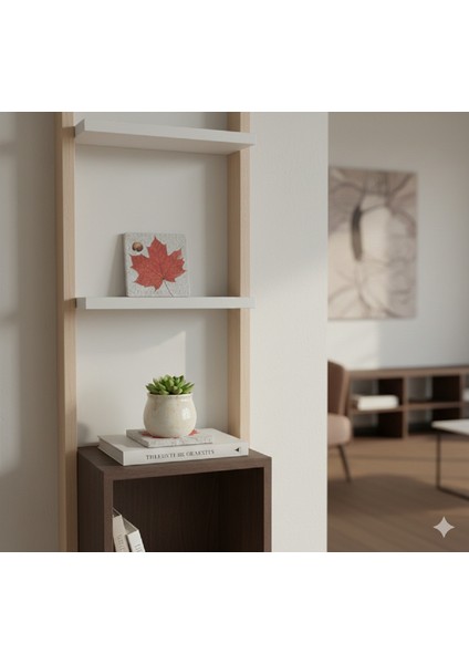 Doğal Traverten 2’li Set – El Yapımı Eskitme Desen, Cila Kaplı Dekoratif Taş