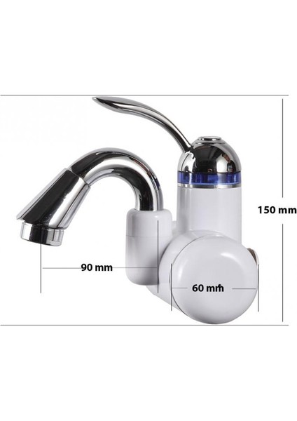 Elektrikli Ani Su Isıtıcı Termal Şofben Musluk Duvara Monteli Dsg-5b modelleri