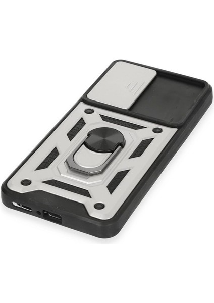 Xiaomi Mi 12T Pro Kılıf Pars Lens Yüzüklü Silikon - Gümüş indirimleri