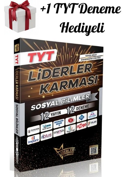2026 Tyt Sosyal Bilimler 12 Yayın 12 Deneme + 1 Tyt Deneme Hediyeli