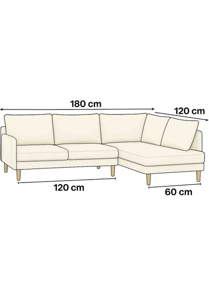 Lotus Port Köşe Koltuk Gri Peluş Kumaş fiyatları