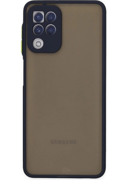 Samsung Galaxy A22 Kılıf Montreal Silikon Kapak - Lacivert
