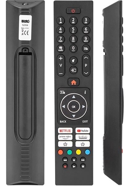 Netflix-Prime Video-Youtube-Twitch Tuşlu LCD LED Tv Kumanda