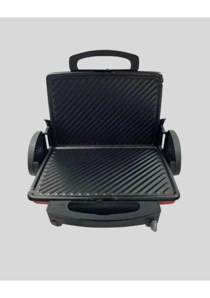 Tost Makinesi Kırmızı Döküm Plaka 6+ Dilim Çok Kapasiteli Izgara fırsatları