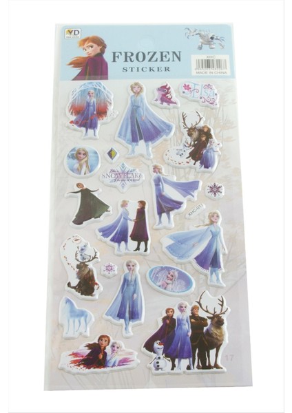 Firozen Kabartmalı Sticker