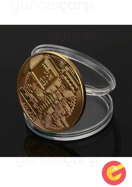 Bitcoin Madeni Hatıra Parası, Btc Altın Rengi Hediye Sikke Para, Kutulu Koleksiyon Parası fiyatları