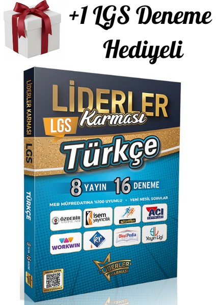 2026 8. Sınıf Lgs Türkçe 8 Yayın 16 Deneme + 1 Lgs Deneme Hediyeli