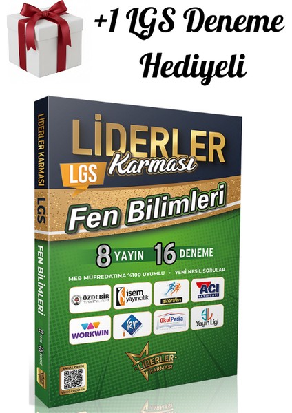 2026 8. Sınıf Lgs Fen Bilimleri 8 Yayın 16 Deneme + 1 Lgs Deneme Hediyeli