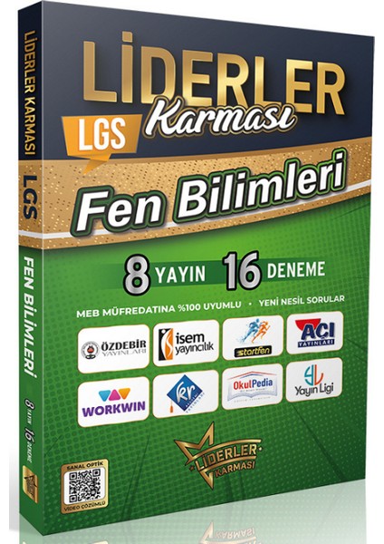 2026 8. Sınıf Lgs Fen Bilimleri 8 Yayın 16 Deneme + 1 Lgs Deneme Hediyeli fiyatları