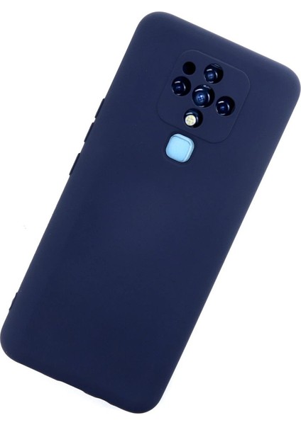 Tecno Camon 16 Kılıf Nano Içi Kadife Silikon - Lacivert modelleri