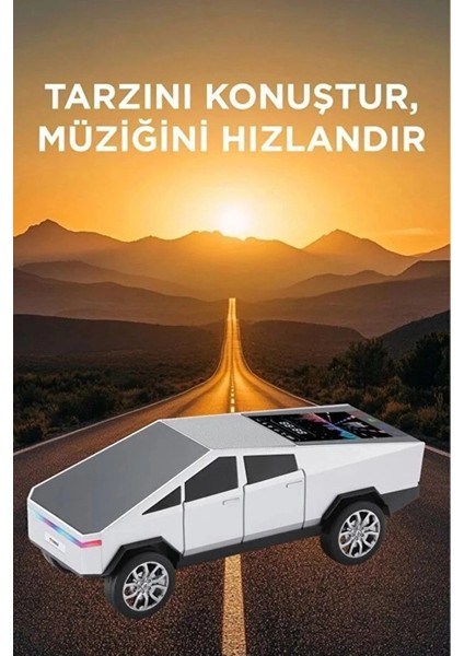 D68 Cyber Model Araba Tasarımlı Bluetooth Hoparlör 15W Güçlü Ses Rgb LED /tws/usb Beyaz modelleri