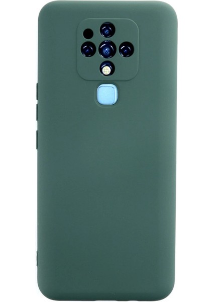 Tecno Camon 16 Kılıf Nano Içi Kadife Silikon - Koyu Yeşil