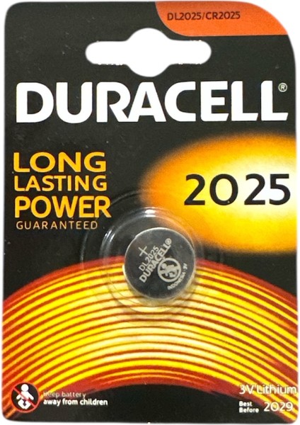 Lityum Düğme Piller 3V 2 Adet (CR2025)