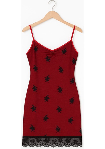 Kadın Kırmızı Gecelik B1011 modelleri