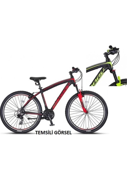 2762 Camaro M Erkek Dağ Bisikleti 459H V 27.5 Jant 21 Vites Siyah Lime