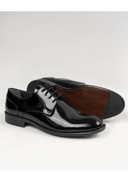 Italyan Stil Iç Dış Naturel Deri Rugan Erkek Ayakkabı Siyah T13890 indirimleri