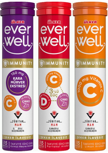 Everwell 3'lü Paket Takviye Edici Tablet