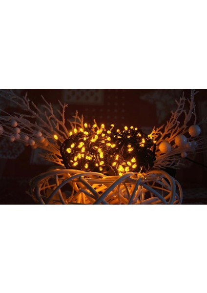 10 Metre 100 LED Boncuk Lamba – Gün Işığı | Siyah Kablo modelleri