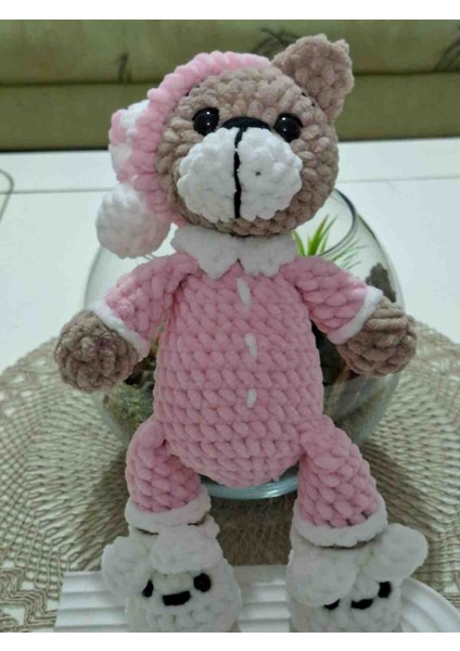 Pijamalı Uykucu Ayı Amigurumi Oyuncak
