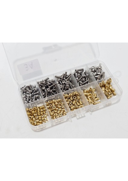 M3 Paslanmaz Çelik Vida ve Pirinç Somun Seti 480 Parça fırsatları