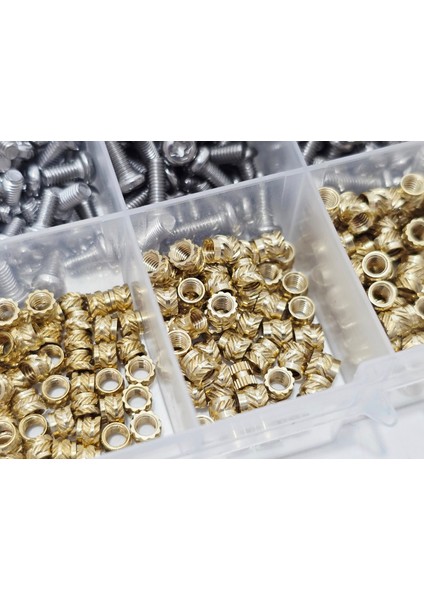 M3 Paslanmaz Çelik Vida ve Pirinç Somun Seti 480 Parça indirimleri